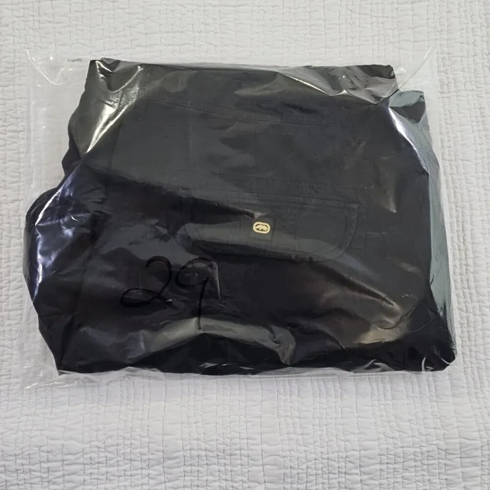 Ecko Unltd Shorts Men's 48B Black Cargo Baggy Streetwear Outdoor Utility Y2K EUC